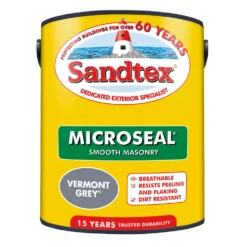 Sandtex Smooth Masonry Paint Vermont Grey 5Ltr