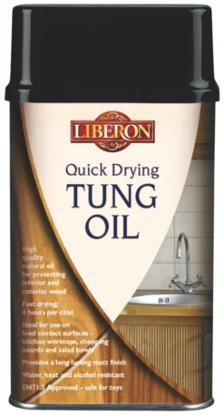 Liberon Quick Drying Tung Oil Clear 500ml