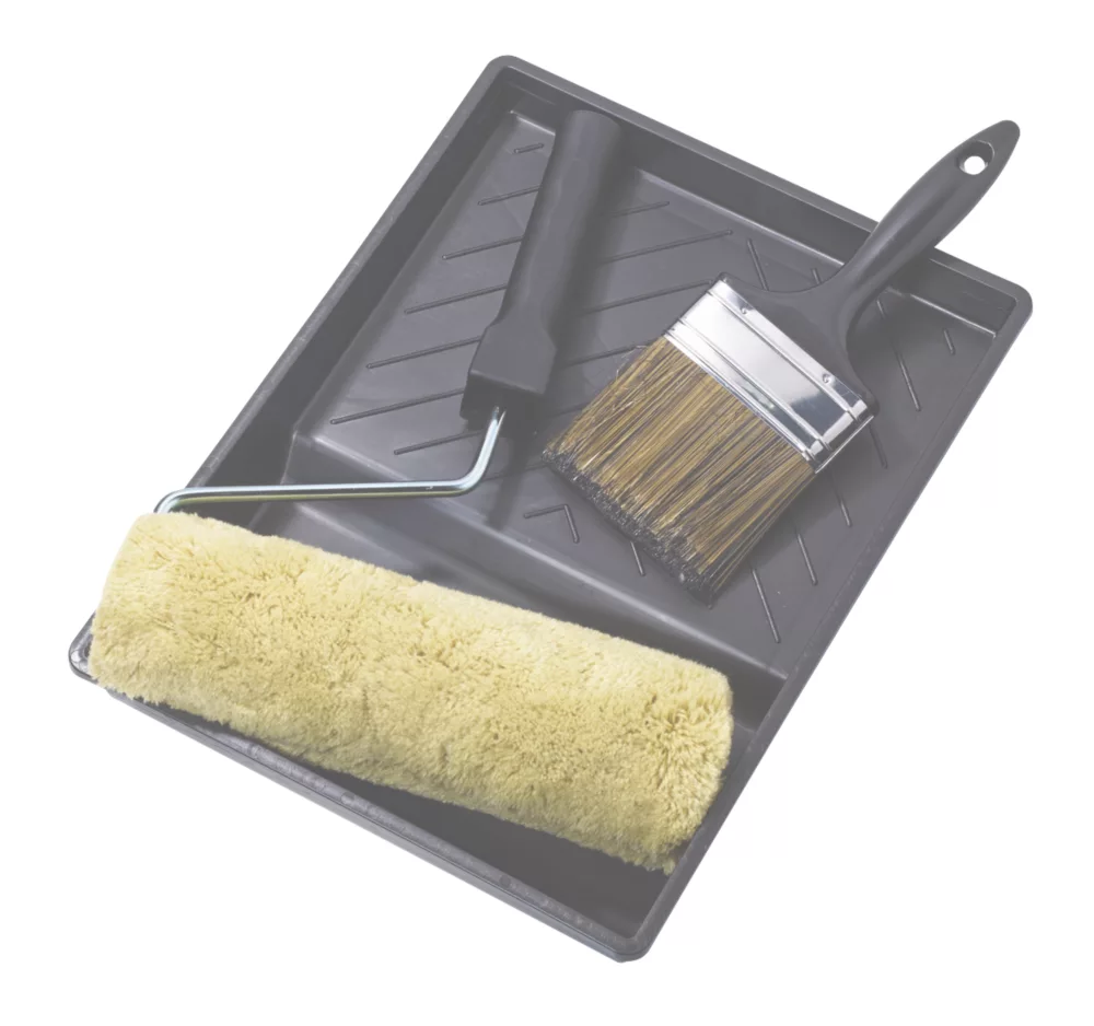No Nonsense Extra Long Pile Masonry Roller & Brush Kit 4 Piece Set 3 No Nonsense Extra Long Pile Masonry Roller & Brush Kit 4 Piece Set