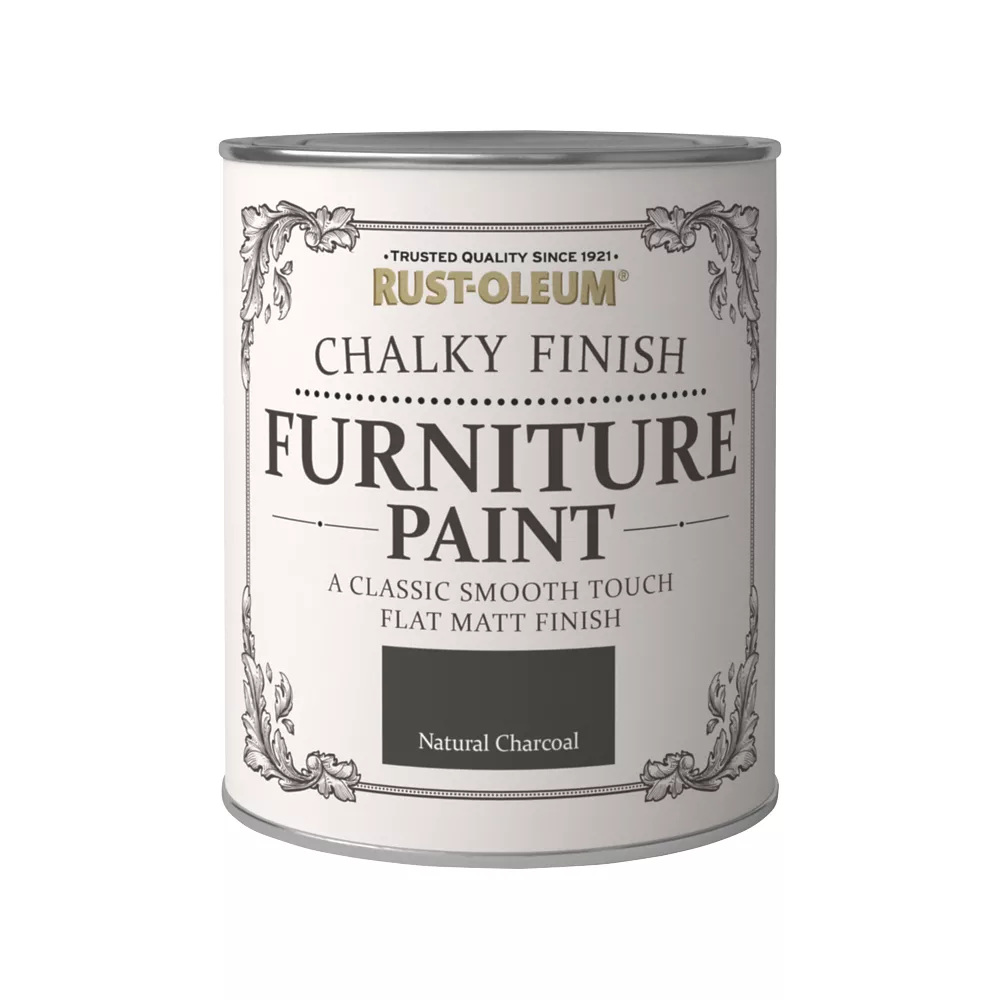 Rust-oleum Universal Furniture Paint Chalky Natural Charcoal Black 750ml 3 Rust-oleum Universal Furniture Paint Chalky Natural Charcoal Black 750ml