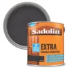 Sadolin Extra Durable Woodstain Semi Gloss Ebony 2.5Ltr -Paint Tools 21184 P