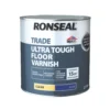 Ronseal Trade Ultra Tough Floor Varnish Satin 2.5Ltr -Paint Tools 228VT P