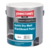 Johnstones Matt Blackboard Paint Black 2.5Ltr -Paint Tools 2954H P