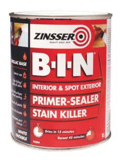 Zinsser B-I-N Shellac-Based Primer Sealer 1Ltr