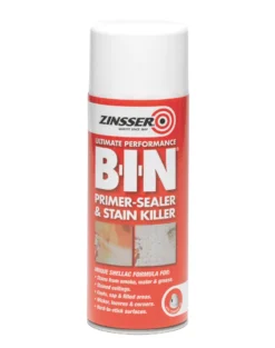 Zinsser B-I-N Primer/Sealer & Stain Killer Spray Matt White 400ml