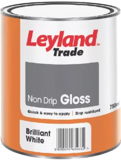 Leyland Trade Gloss White Trim Non-Drip Paint 750ml