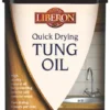 Liberon Quick-Drying Tung Oil Clear 1Ltr -Paint Tools 3722F P