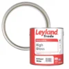 Leyland Trade High Gloss Brilliant White Trim Paint 2.5Ltr -Paint Tools 43021 P