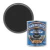 Hammerite Smooth Smooth Metal Paint Black 750ml -Paint Tools 44048 P