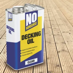 No Nonsense Timber Decking Oil Clear 5Ltr -Paint Tools 44785 A3