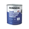 Ronseal Trade Polyurethane Interior Varnish Satin Clear 750ml -Paint Tools 468VT P