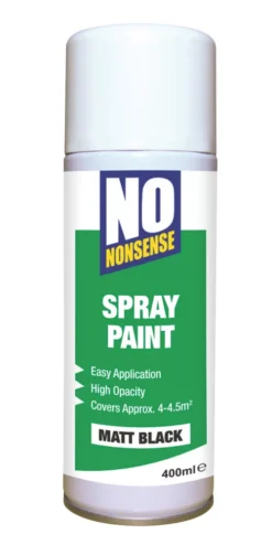 No Nonsense Anti-Corrosive Spray Paint Matt Black 400ml