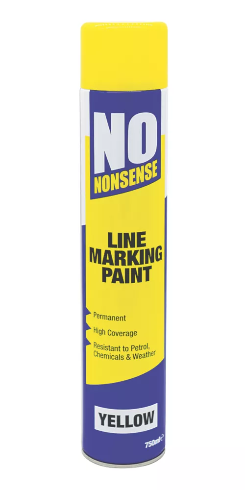 No Nonsense Line Marking Paint Yellow 750ml 2 No Nonsense Line Marking Paint Yellow 750ml