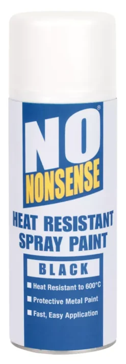 No Nonsense Heat-Resistant Spray Paint Black 400ml