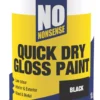 No Nonsense Gloss Black Acrylic Water-Based Paint 1Ltr -Paint Tools 5233X P