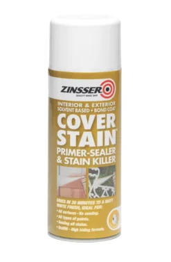 Zinsser Matt Cover Stain Spray White 400ml