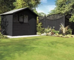 Ronseal Fence Life Plus Shed & Fence Treatment Tudor Black Oak 9Ltr -Paint Tools 5325X A4