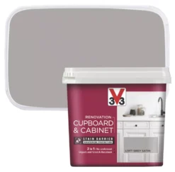 V33 Satin Loft Grey Trim Cabinet Paint 750ml