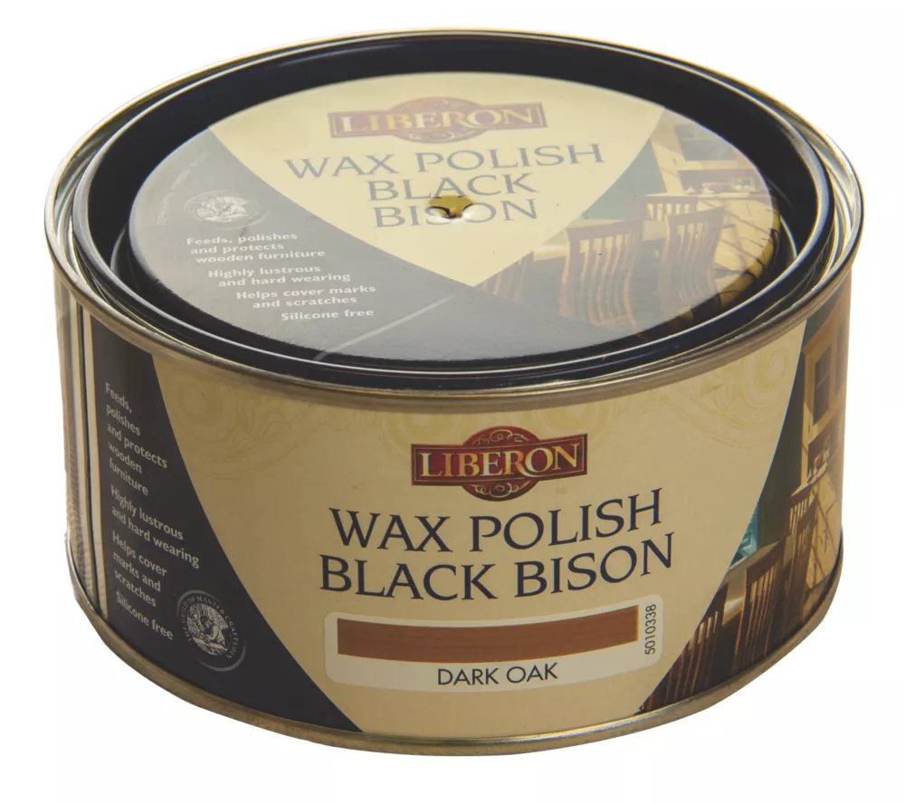 Liberon Black Bison Paste Wax Satin To Gloss Dark Oak 500ml 3 Liberon Black Bison Paste Wax Satin To Gloss Dark Oak 500ml