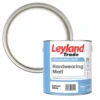 Leyland Trade Hardwearing Matt Brilliant White Emulsion Paint 2.5Ltr -Paint Tools 583HP P