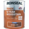 Ronseal Trade 10 Year Woodstain Satin Natural Oak 750ml -Paint Tools 588FG P