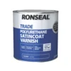Ronseal Trade Polyurethane Interior Varnish Clear 2.5Ltr 1 Ronseal Trade Polyurethane Interior Varnish Clear 2.5Ltr -Paint Tools 628VT P