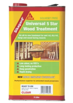Sika Sikagard Universal 5 Star Wood Treatment Clear 5Ltr