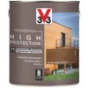 V33 High-Protection Exterior Woodstain Satin Dark Oak 2.5Ltr -Paint Tools 696JY P