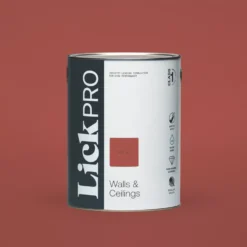LickPro Eggshell Red 02 Emulsion Paint 5Ltr