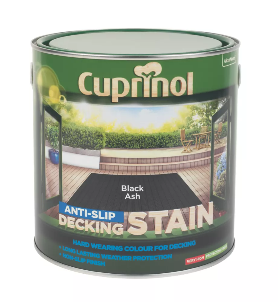 Cuprinol Anti-Slip Decking Stain Black Ash 2.5Ltr 4 Cuprinol Anti-Slip Decking Stain Black Ash 2.5Ltr - Image 2