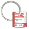 Leyland Trade Eggshell Paint Brilliant White 2.5Ltr -Paint Tools 71841 P