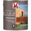 V33 High-Protection Exterior Woodstain Satin Mahogany 2.5Ltr -Paint Tools 797JY P