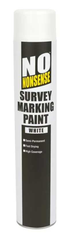No Nonsense Survey Marking Paint White 750ml