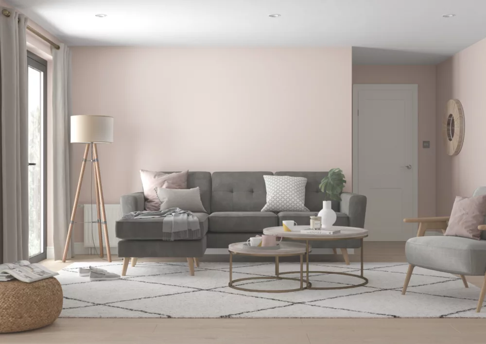 Dulux EasyCare Matt Blush Pink Emulsion Paint 2.5Ltr 5 Dulux EasyCare Matt Blush Pink Emulsion Paint 2.5Ltr - Image 3