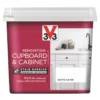 V33 Satin White Trim Cabinet Paint 750ml -Paint Tools 881GV P