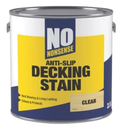 No Nonsense Anti-Slip Decking Stain Clear 2.5Ltr