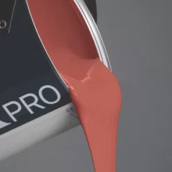 LickPro Eggshell Red 02 Emulsion Paint 2.5Ltr -Paint Tools 946JY A2