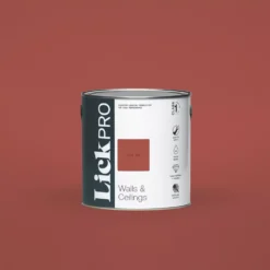 LickPro Eggshell Red 02 Emulsion Paint 2.5Ltr