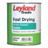 Leyland Trade Fast Drying Satin Paint Brilliant White 750ml -Paint Tools 969HF P