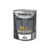 Ronseal 10-Year Exterior Wood Paint Satin White 750ml -Paint Tools 970FF P