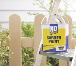 No Nonsense Garden Colour Wood Paint Semi-Matt Classic Cream 2.5Ltr -Paint Tools 9714X A2
