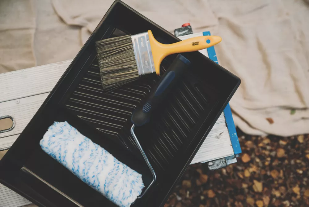 Harris Trade 9" Masonry Roller & Brush Set 4 Pieces 4 Harris Trade 9" Masonry Roller & Brush Set 4 Pieces - Image 2